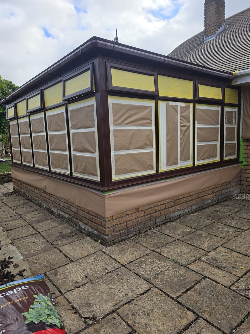 Before: Conservatory respray